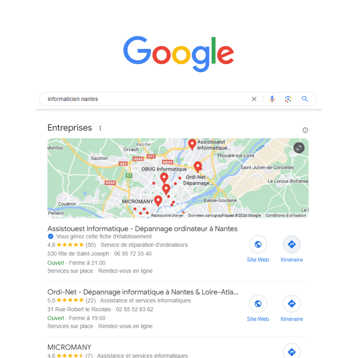 assistouest informatique 1er des recherches locales