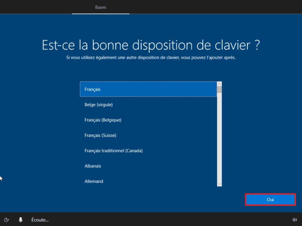 configurar el idioma del teclado de windows