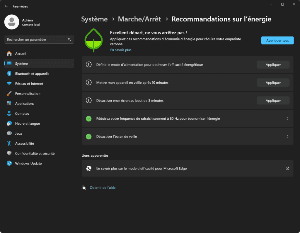 activar windows 11 recomendaciones energéticas