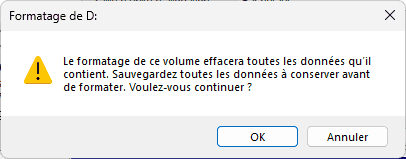 advertencia formato windows