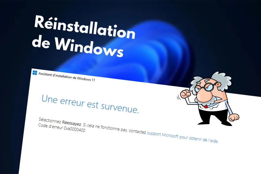 installation de windows 10 / 11 formatage pc nantes