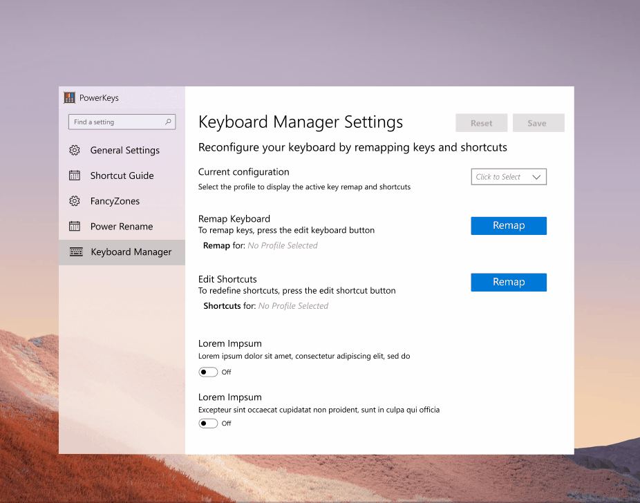Keyboard Manager Desactivar o reasignar las teclas del teclado