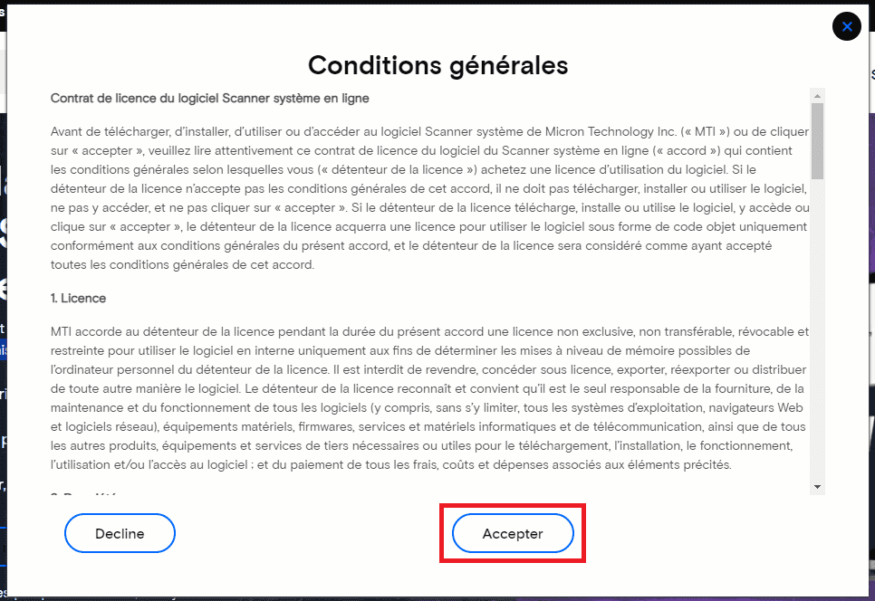 términos y condiciones sistema crucial escáner