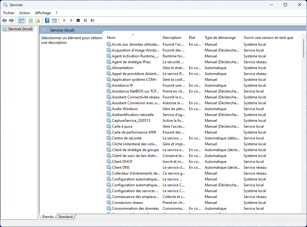 services.msc desactivar servicios Windows 11