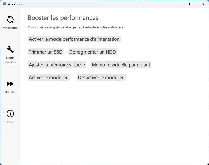 assistools booster ordinateur lent gratuitement en un clic