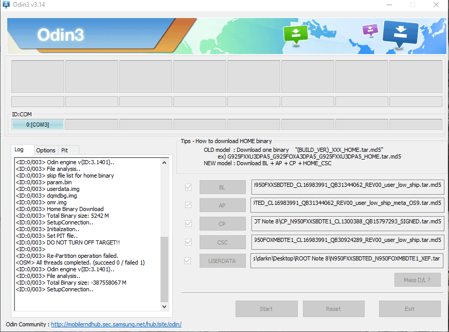 odin flash firmware samsung