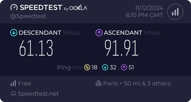 Prueba en Wi-Fi 5