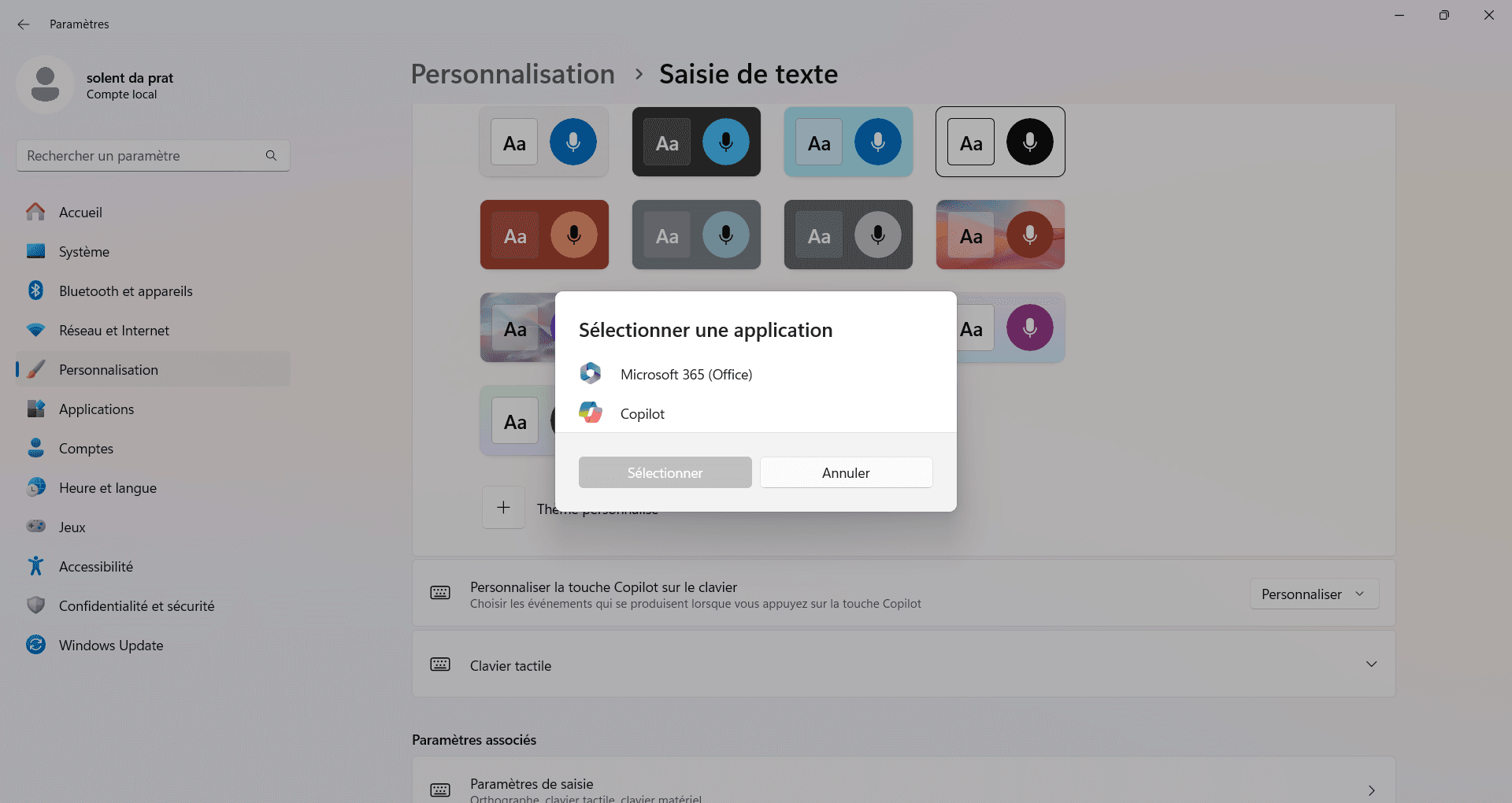 remapper touche copilot pour Microsoft 365