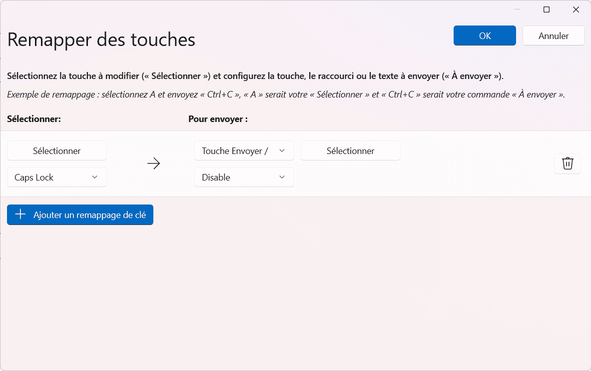 Reconfigurar el botón CapsLock para desactivarlo