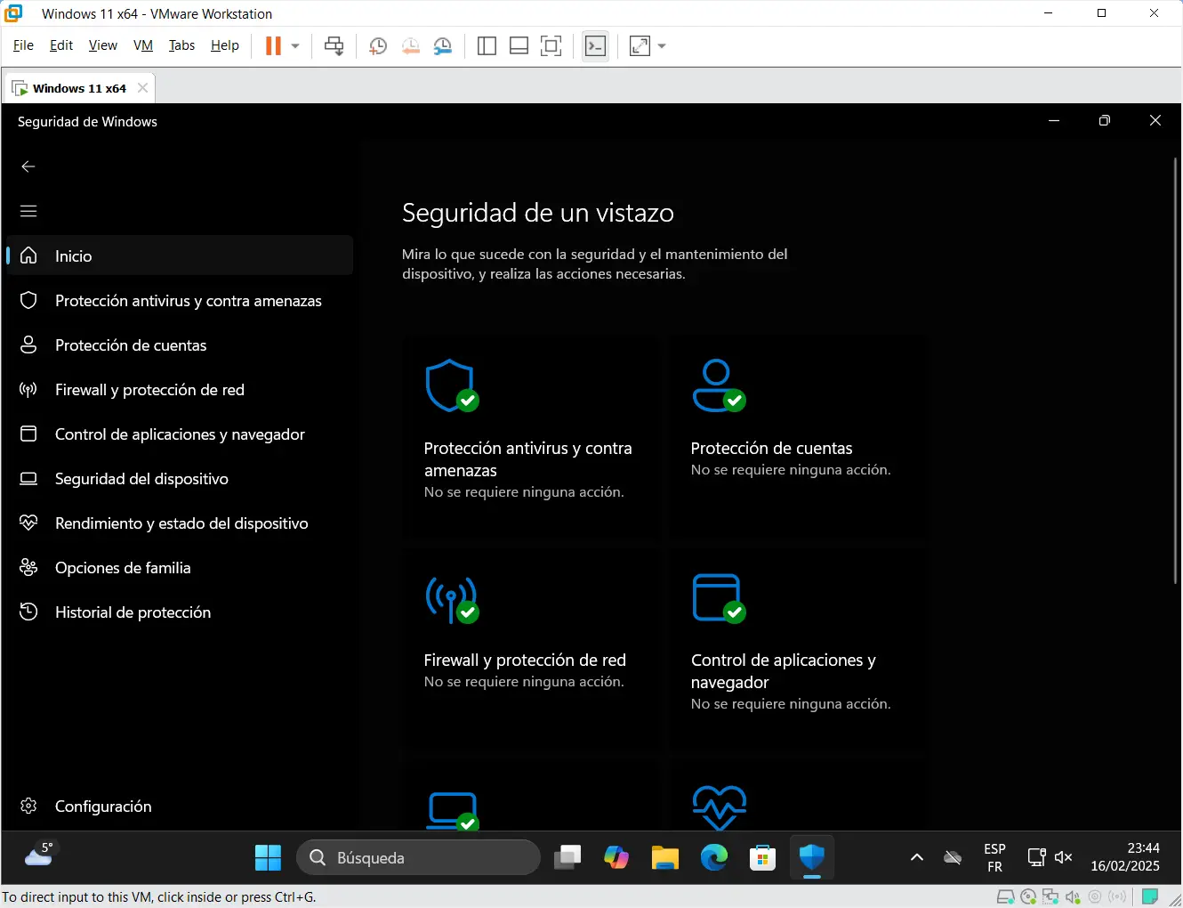 microsoft defender resumen de protección windows 11