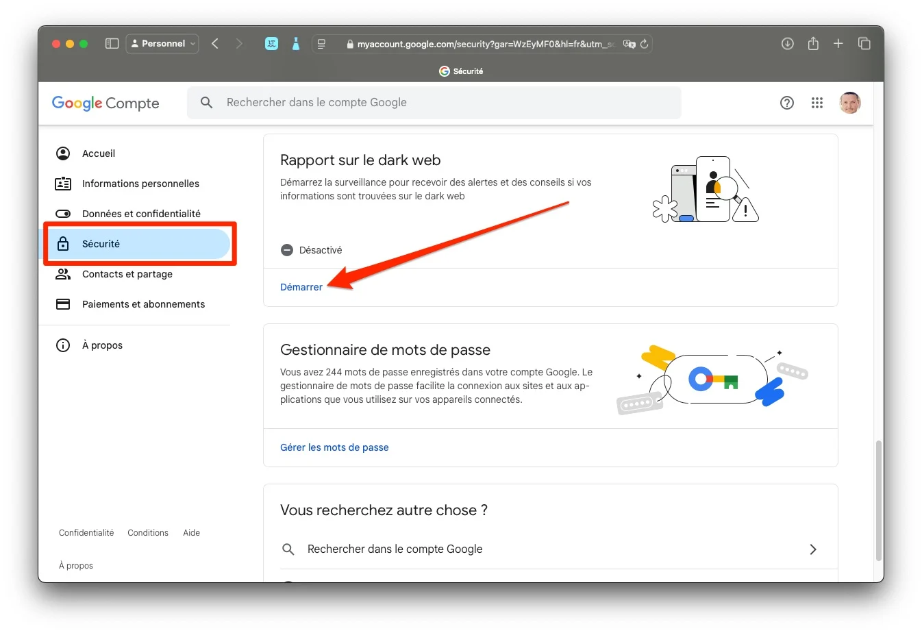 Informe sobre la web oscura de Google