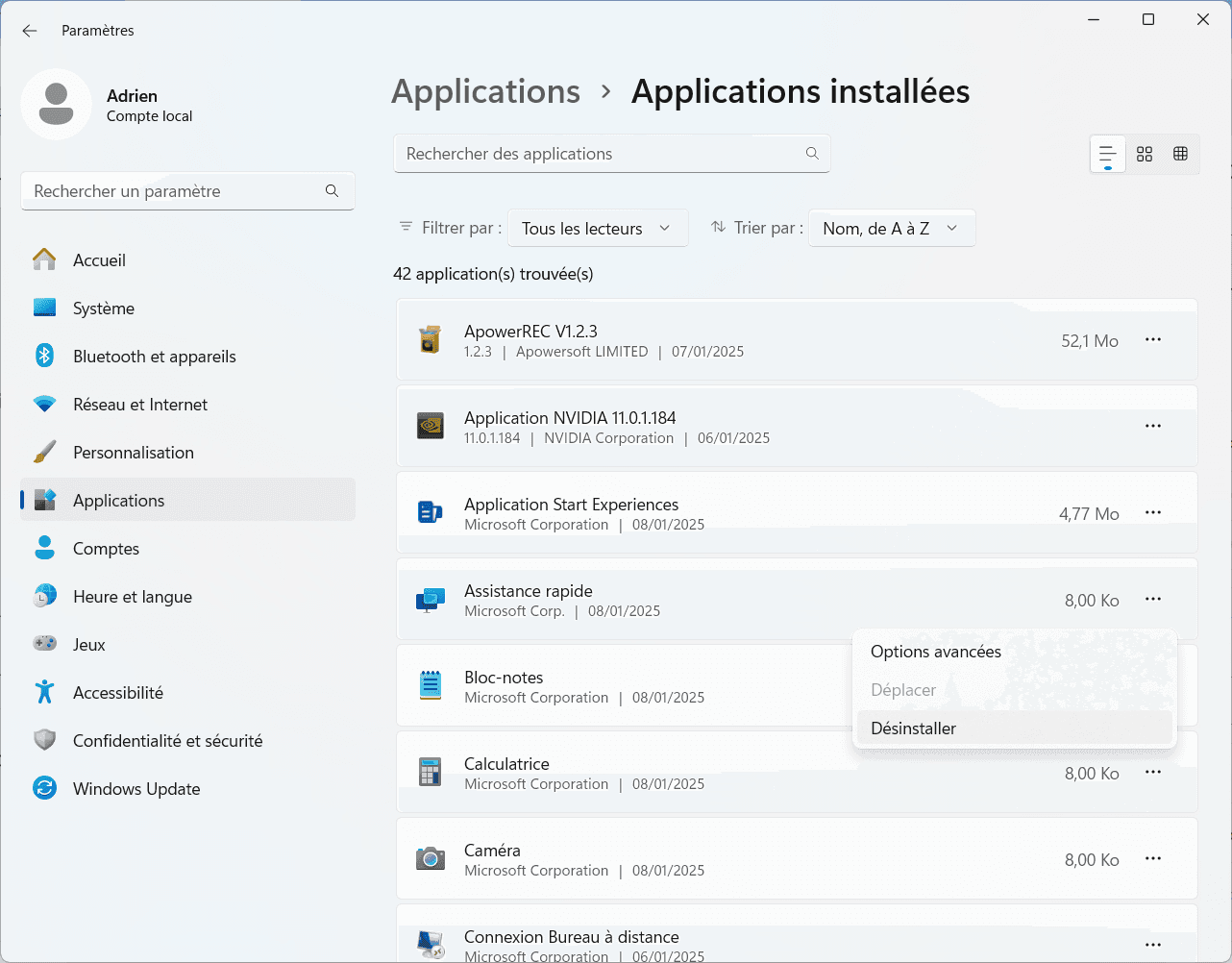 Uninstall Windows Bloatware Application