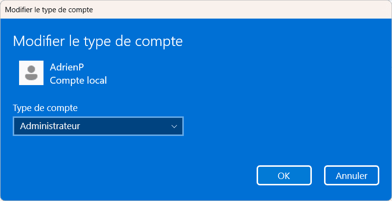 Cuenta de administrador local de Windows 11