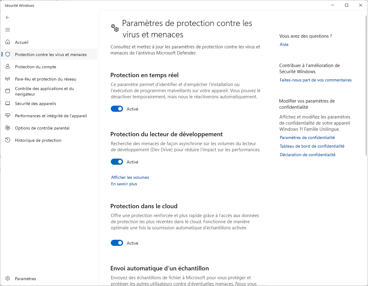 Desactivar la protección en tiempo real de Windows Defender