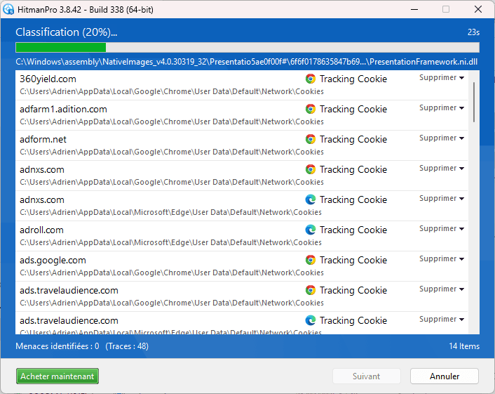 HitmanPro : Análisis del comportamiento para bloquear el malware