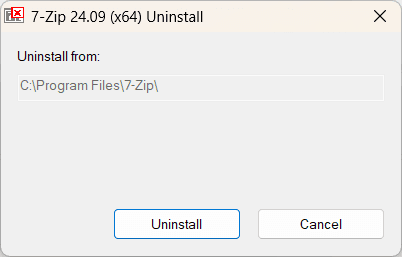 Uninstall a Windows program