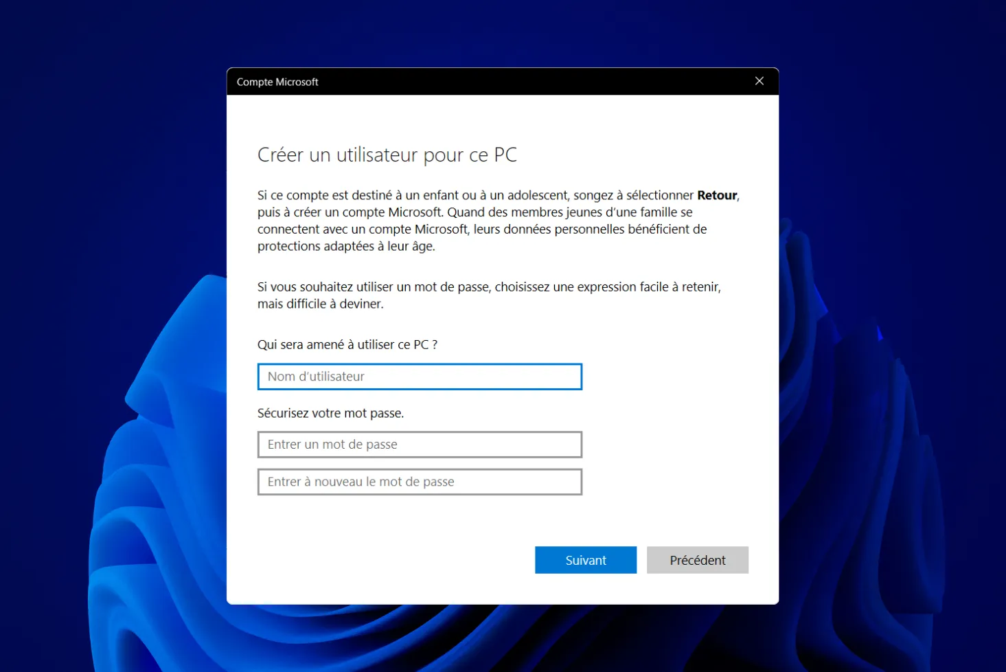 Comment créer un compte utilisateur local sur Windows ?