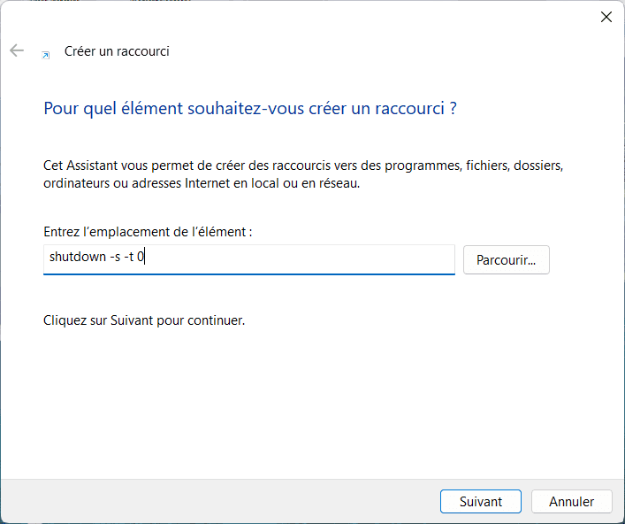 Crear un acceso directo para apagar el PC desde el escritorio