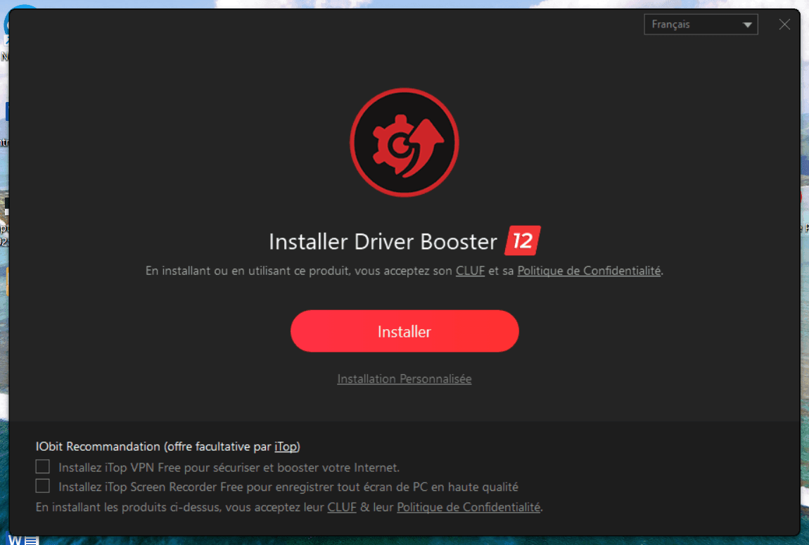 Instalación de Driver Booster en Windows