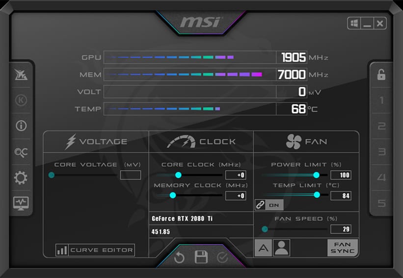 MSI Afterburner para GPU Nvidia y AMD