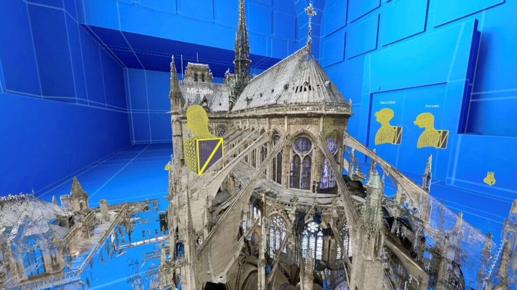 Escaneado de realidad virtual de Notre-Dame de París antes del incendio © Dassault Systèmes CNRS Cité de l'Architecture et du Patrimoine EPRNDP