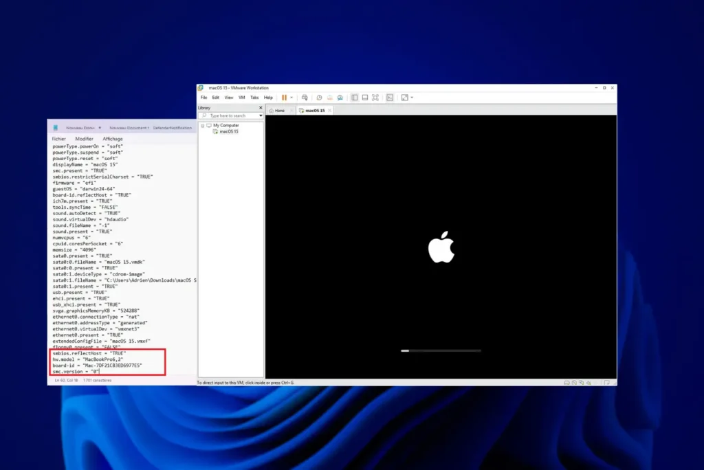 ¿Cómo instalo macOS 15.3 en un PC Windows con VMware