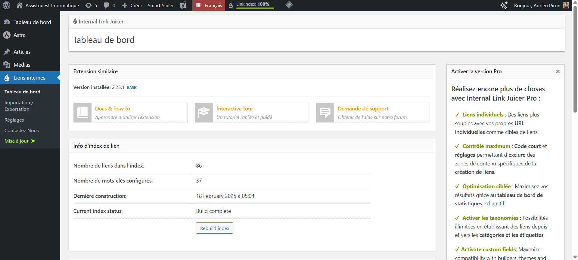 Internal Link Juicer  un plugin WordPress gratuit pour faciliter le maillage interne