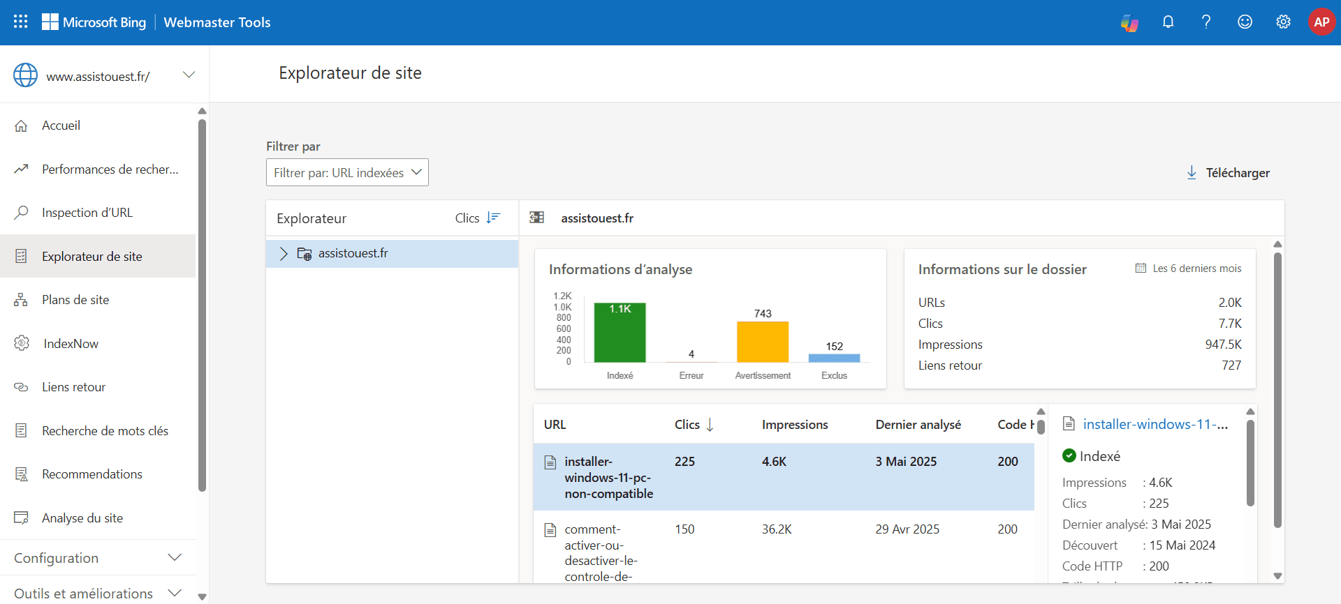 Bing Webmaster Tools exploitez son audit technique gratuit pour votre site