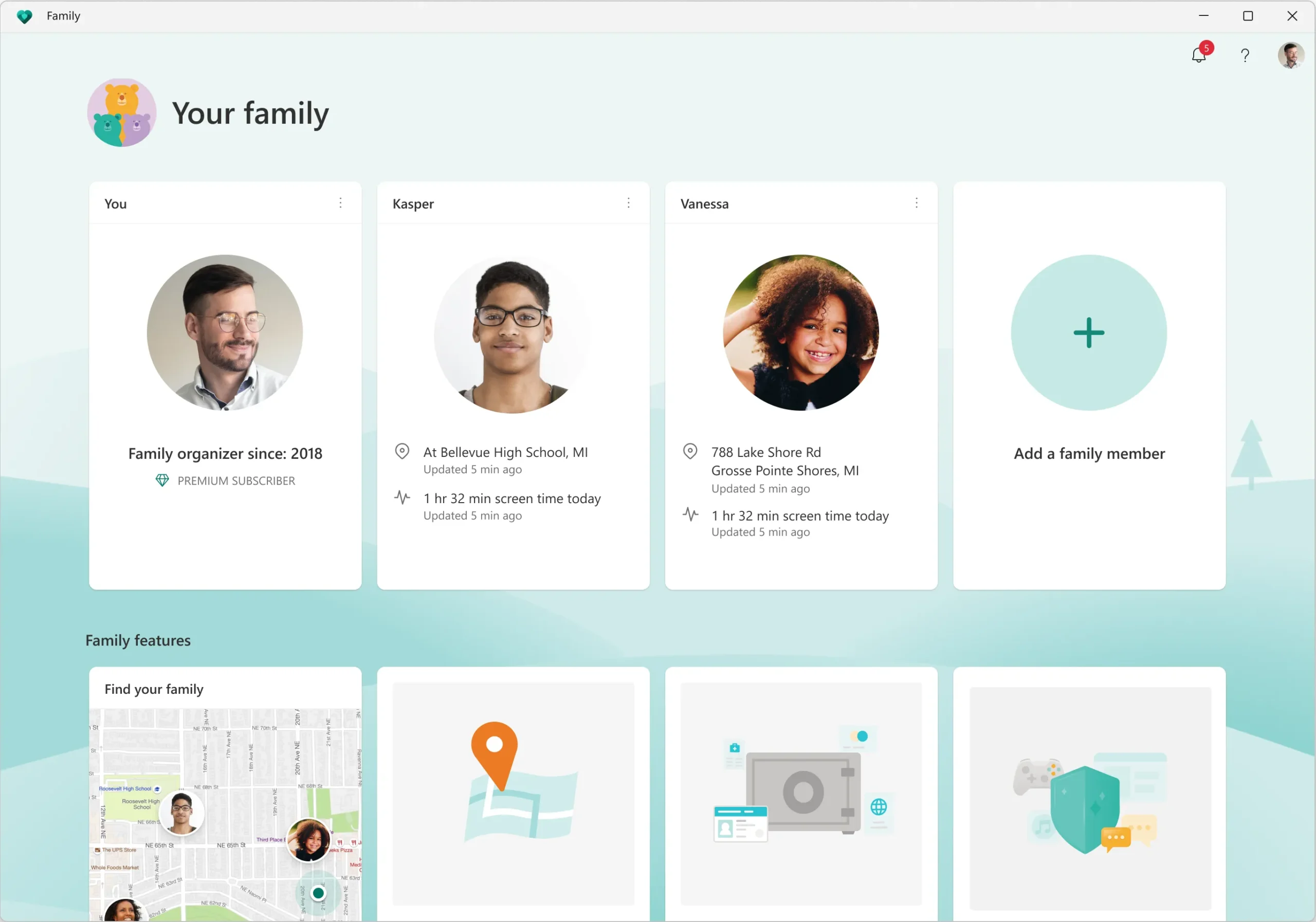 Windows + Microsoft Family Safety : L’alternative classique sous supervision parentale