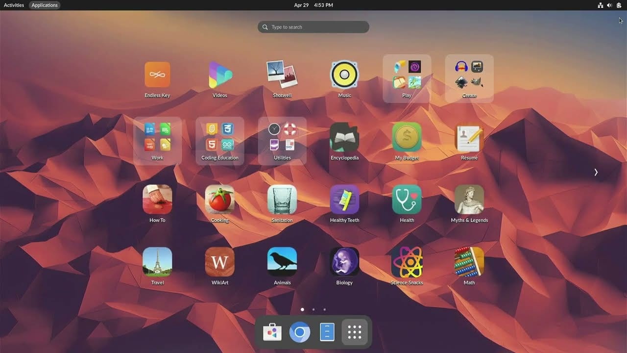 Endless OS : Le système autonome et tout-en-un pour apprendre sans Internet