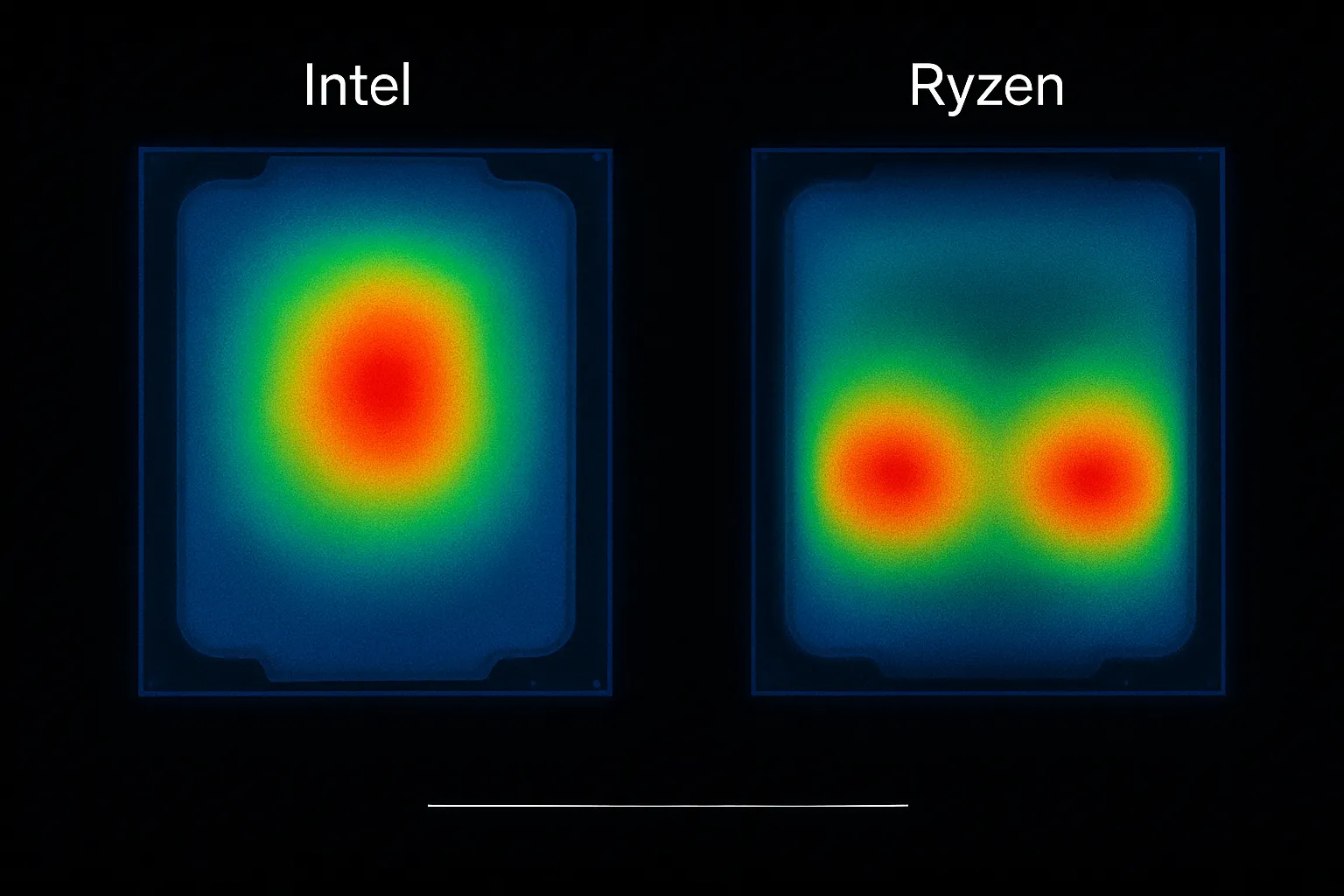 où appliquer la pate thermique source de chaleur intel et AMD