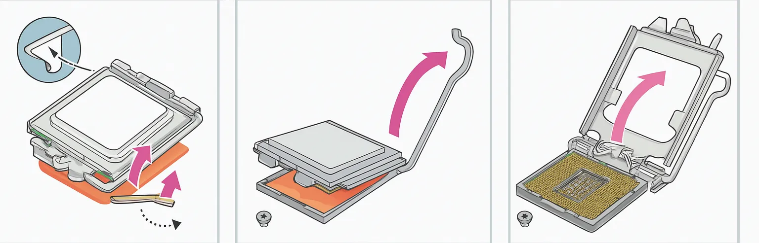 ouvrir socket cpu carte mere